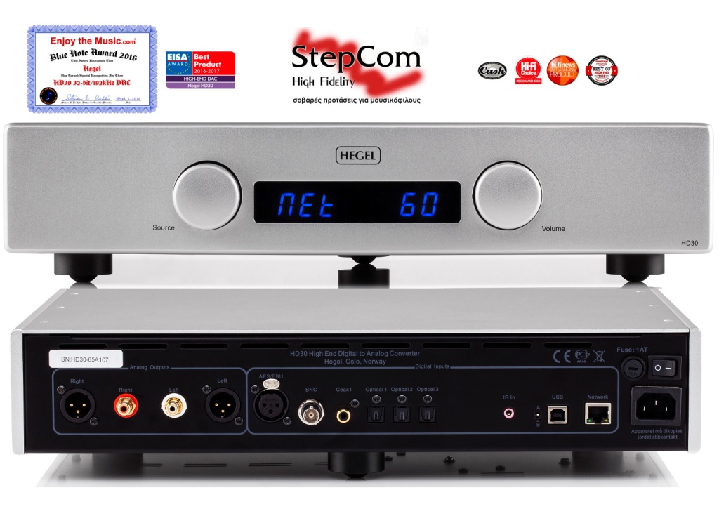 Hegel HD30 DAC, LAN, AirPlay, DSD, Renderer and preamplifier